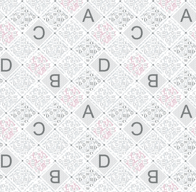 大牌精美字母几何乱花