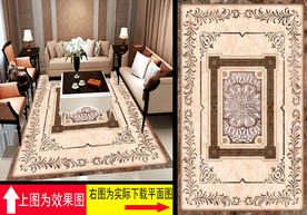 立体花纹大理石拼花地板