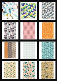 纺织品花型图案图片