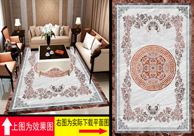 大理石纹拼花地板艺术瓷砖