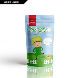 哈蜜瓜干包装 水果干 卡通水果