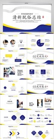 清新脱俗工作总结汇报动态PPT