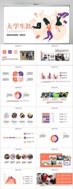 我的大学生涯纪念册动态PPT