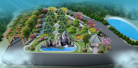 广场局部绿化景观设计案例效果图