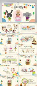 生日快乐纪念册电子相册PPT