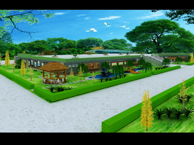 学校文化长廊绿化