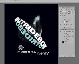 高光金属网圈圈英文T恤印花图案