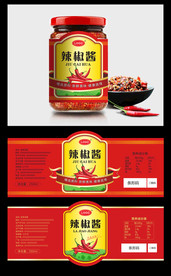 辣椒酱瓶贴