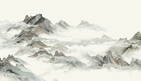 新中式中国风水墨画