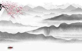 新款意境高端山水 TIF分层