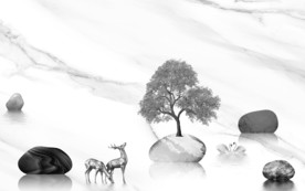 现代意境唯美爵士白 TIF分层