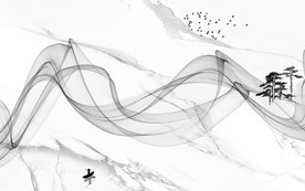 简约烟雾唯美爵士白 TIF分层