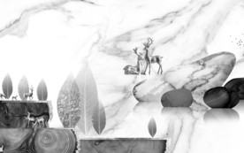 高清 意境唯美麋鹿 TIF分层