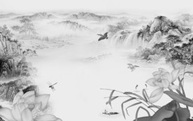 热卖意境唯美山水 TIF分层