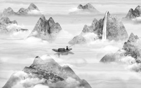 大气意境高端山水 TIF分层