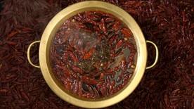 实拍火锅特写