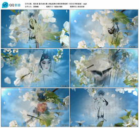 梨花颂 京剧戏曲舞台背景视频