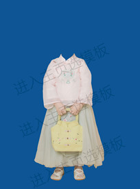 小孩全身衣服模板