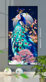 新中式孔雀玄关