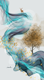 发财树麋鹿玄关