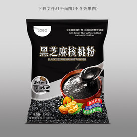 黑芝麻核桃粉设计