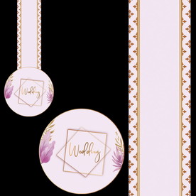 粉色西式婚礼T台设计