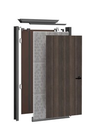 极简门分解图门窗铝型材3D画册