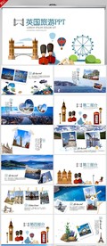英国伦敦旅游电子相册动态PPT