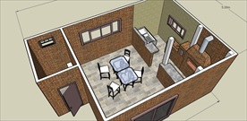 草图大师模型家装模型1居室