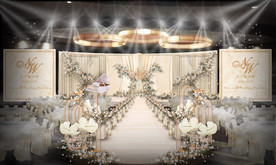 香槟色婚礼仪式区