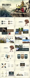 户外旅游探险登山攀岩动态PPT