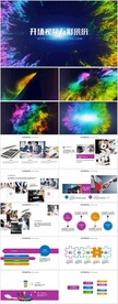 开场视频五彩缤纷商务通用PPT