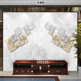 大理石 几何背景墙