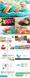 马卡龙美食甜点蛋糕动态PPT