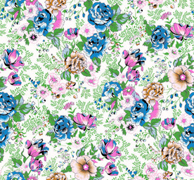 碎花 服装粉色花循环