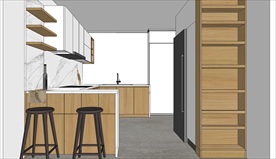 北欧厨房SU模型