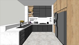 北欧厨房SU模型