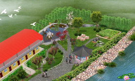 农家院绿化效果图