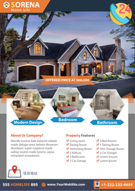 房地产海报模板