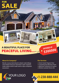 房地产酒店民宿短租中介海报传单