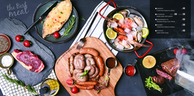 西餐厅菜单 牛排