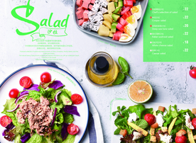 西餐厅菜单 沙拉