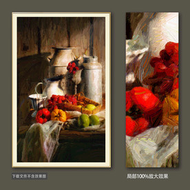 水果静物油画装饰画