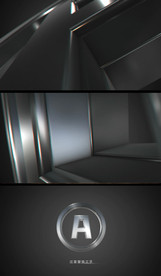 不锈钢特写LOGO演绎AE模板