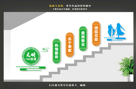 社区楼道文化墙