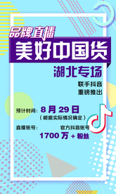 品牌直播美好中国货抖音直播海报