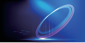 蓝色通用未来科技背景渐变曲线