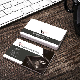 简约名片双面PSD展开图