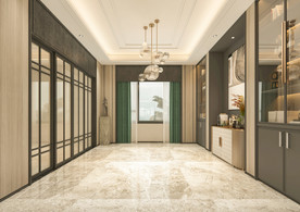 现代背景墙 餐厅3D效果摄影墙