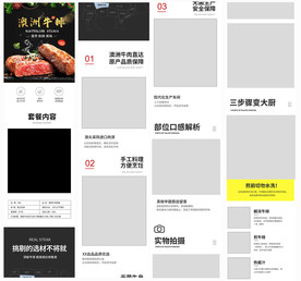 生鲜牛排牛肉西餐详情页